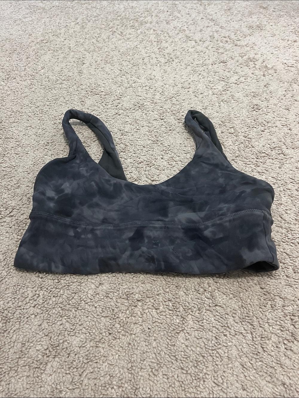 lululemon athletica Black Tie-Dye Sports Bra